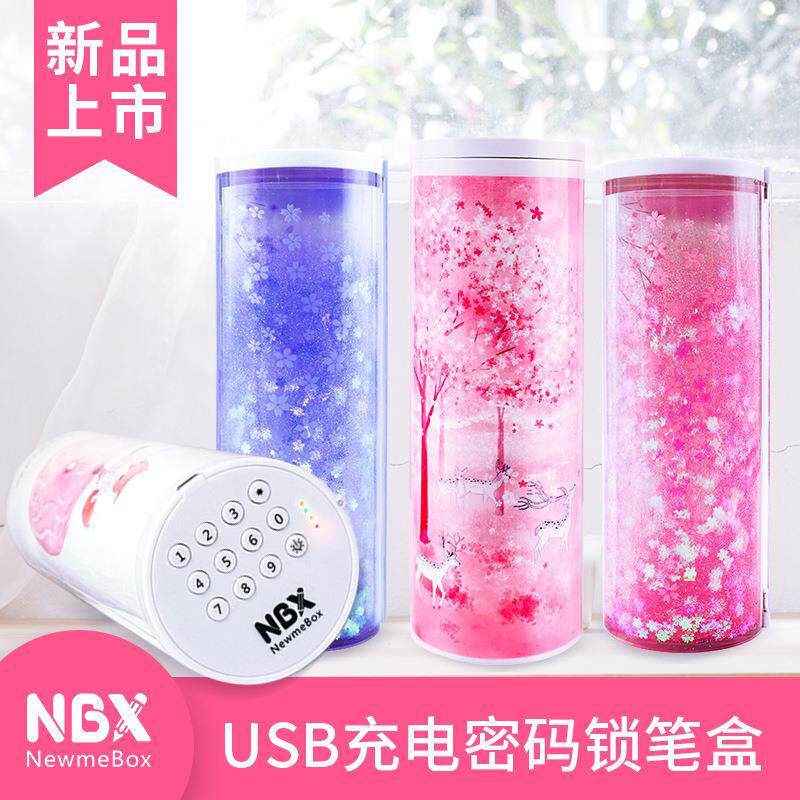 กล่องดินสอ NBX Creative Quicksand กล่องดินสอใส กระเป๋าดินสอการ์ตูนสำหรับเด็ก กล่องดินสอ กล่องดินสอแบบทรายไหล