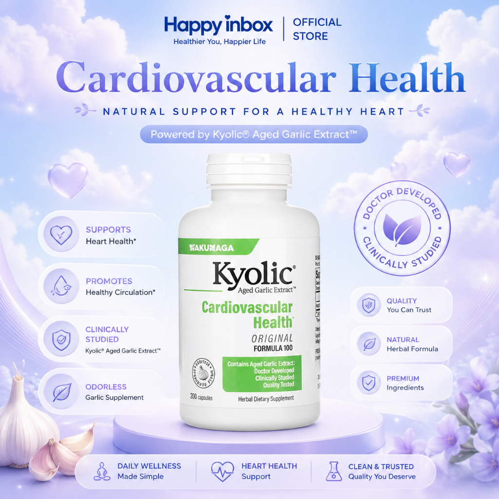 Kyolic Aged Garlic Extract Cardiovascular Health 200 Capsules กระเทียมบ่มพิเศษ