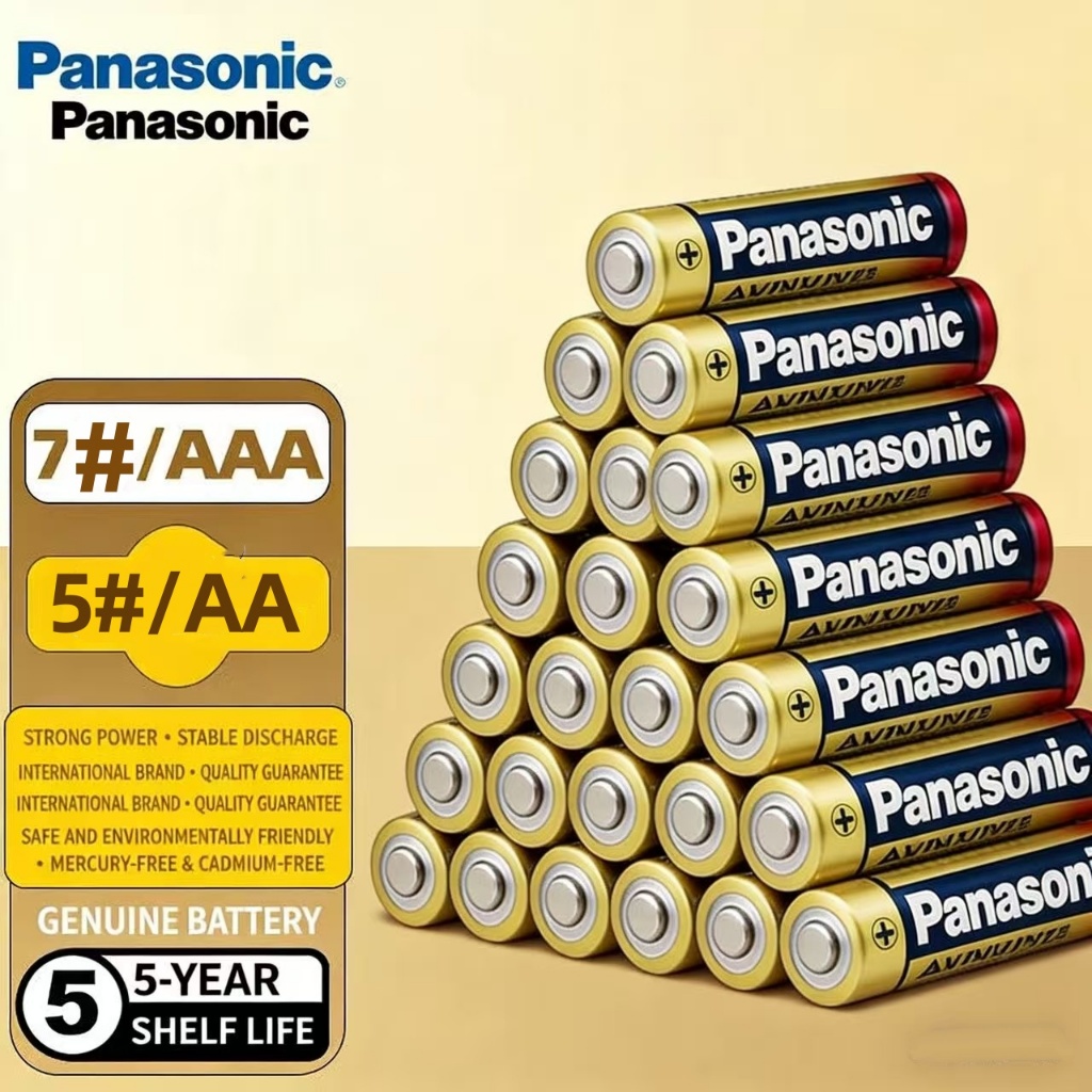 [แท้พร้อมส่ง] Panasonic Alkaline AA/AAA 1.5V ขนาด AA / AAA 12 ก้อน ของแท้ ถ่าน ถ่านไฟฉาย พานาโซนิค อัลคาไลน์