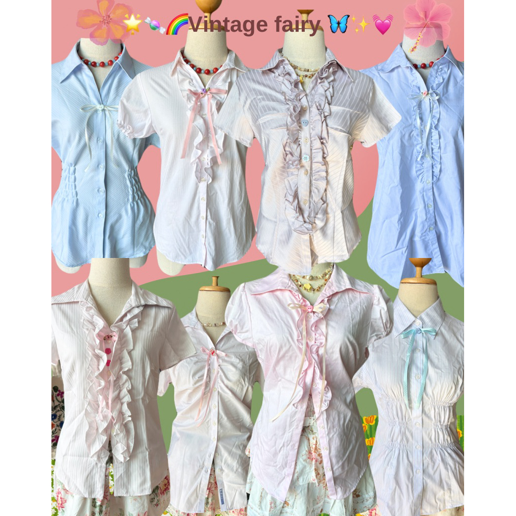 งานใหม่ รีเมครุ่น vintage fairy เสื้อรีเมค แฟรี่ วินเทจ
