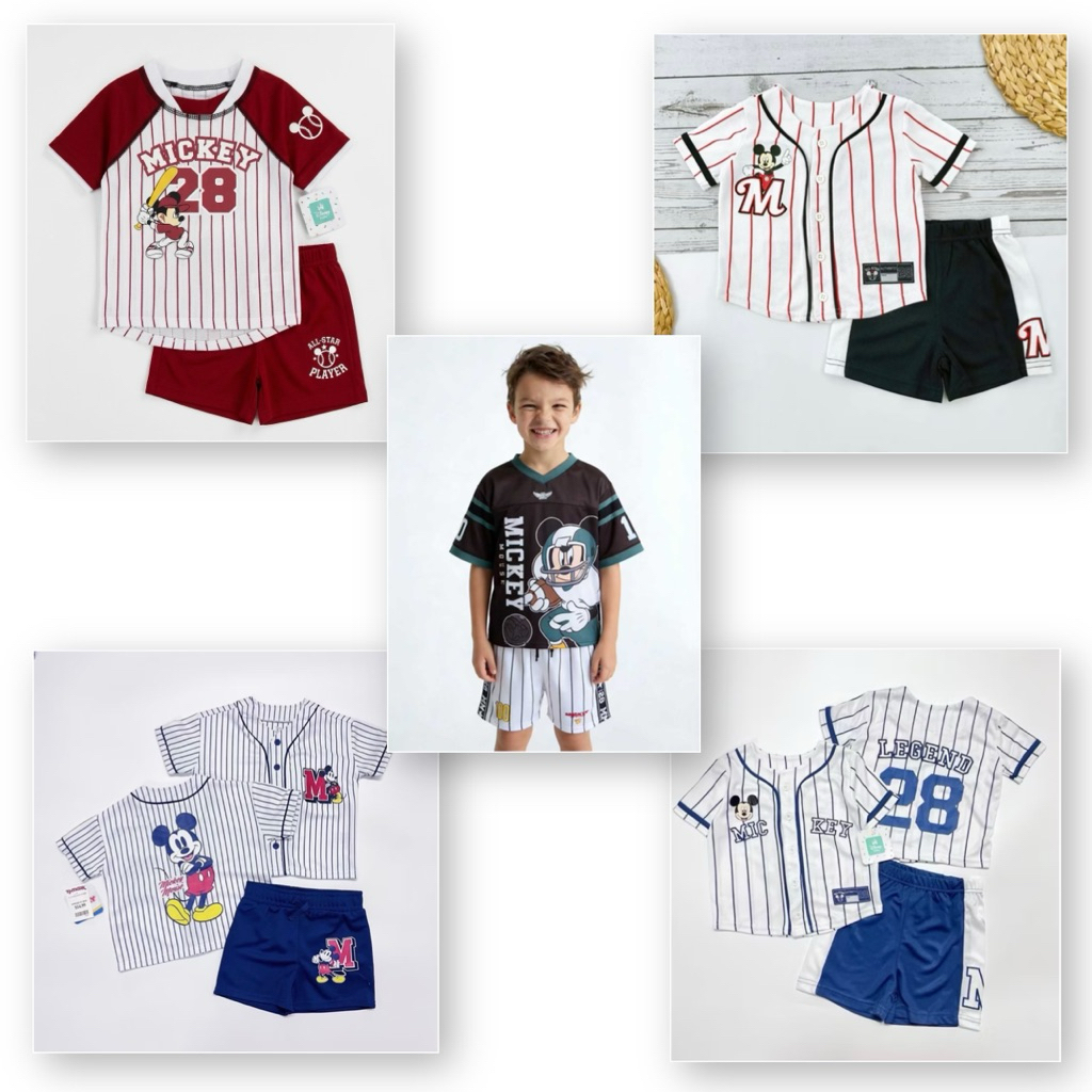 amilybabyshop : 🌈ชุดเซต เสื้อ+กางเกง 🧸Disney🧸Mickey mouse 🐭 สินค้าพร้อมส่ง🚛