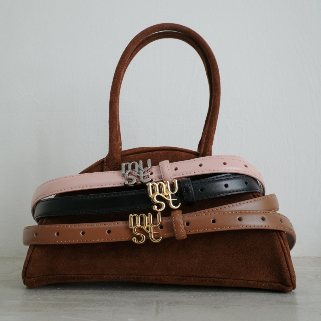 MUSTNIMAL | THE MUST belt เข็มขัดหนังผู้หญิง สไตล์มินิมอล เรียบหรู แมทได้ทุกลุค