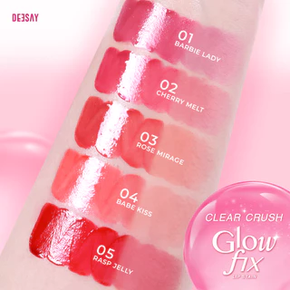 DEESAY-ลิปกลิ้งแก้ว เคลียร์ครัช ลิปสเตน 2g.-Deesay Clear Crush Glowfix Lip Stain