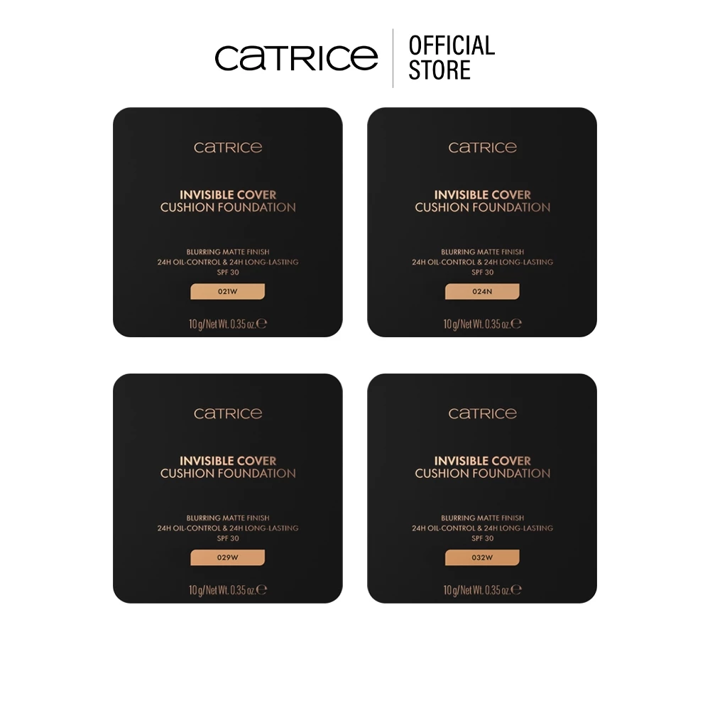 [NEW] Catrice Invisible Cover Cushion Foundation คาทริซ คุชชั่น รองพื้น ปกปิดนาน 24 ชม. ติดทน คุมมัน
