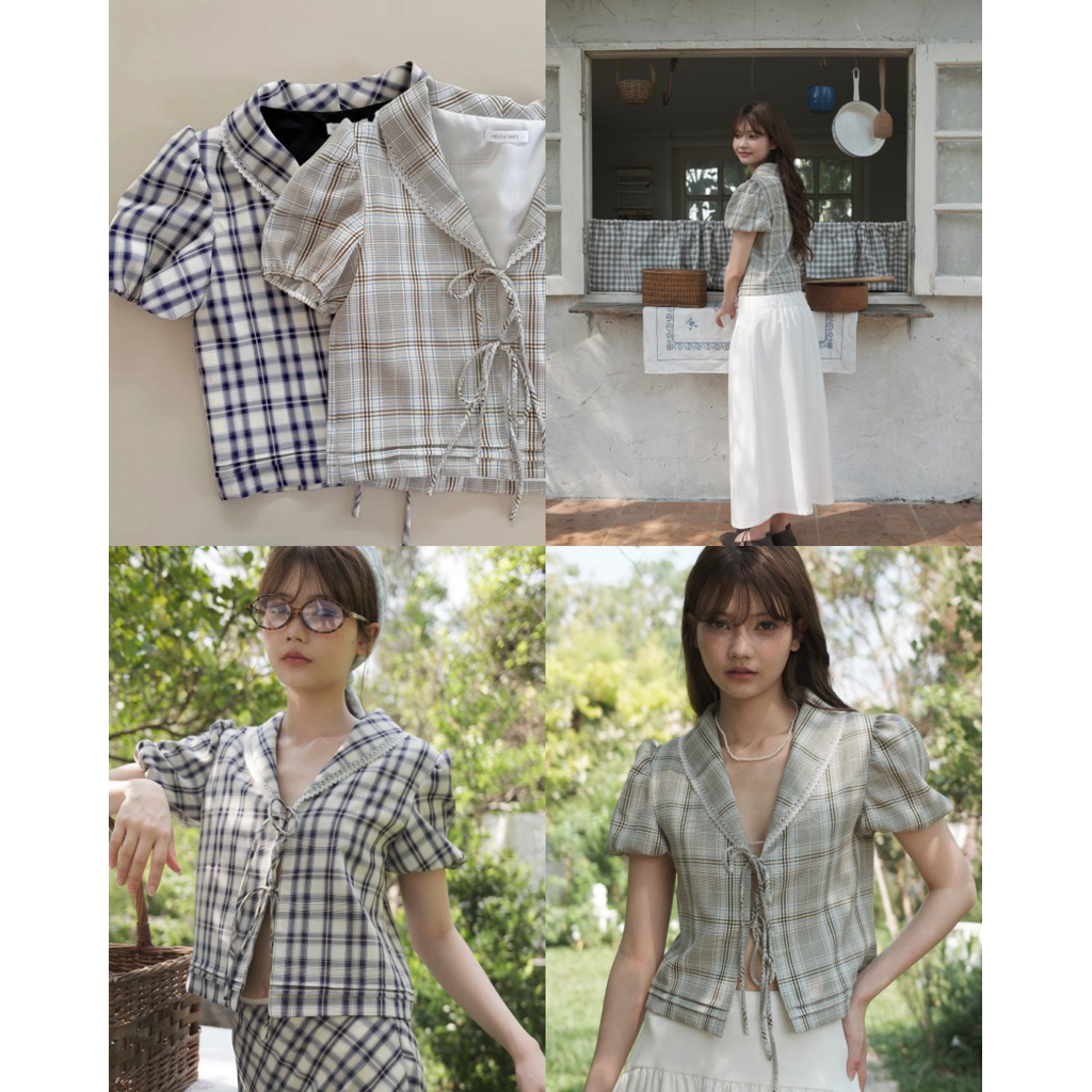 MIST OF RAIN – Scotch Top เสื้อแขนตุ๊กตา – โปรปัง