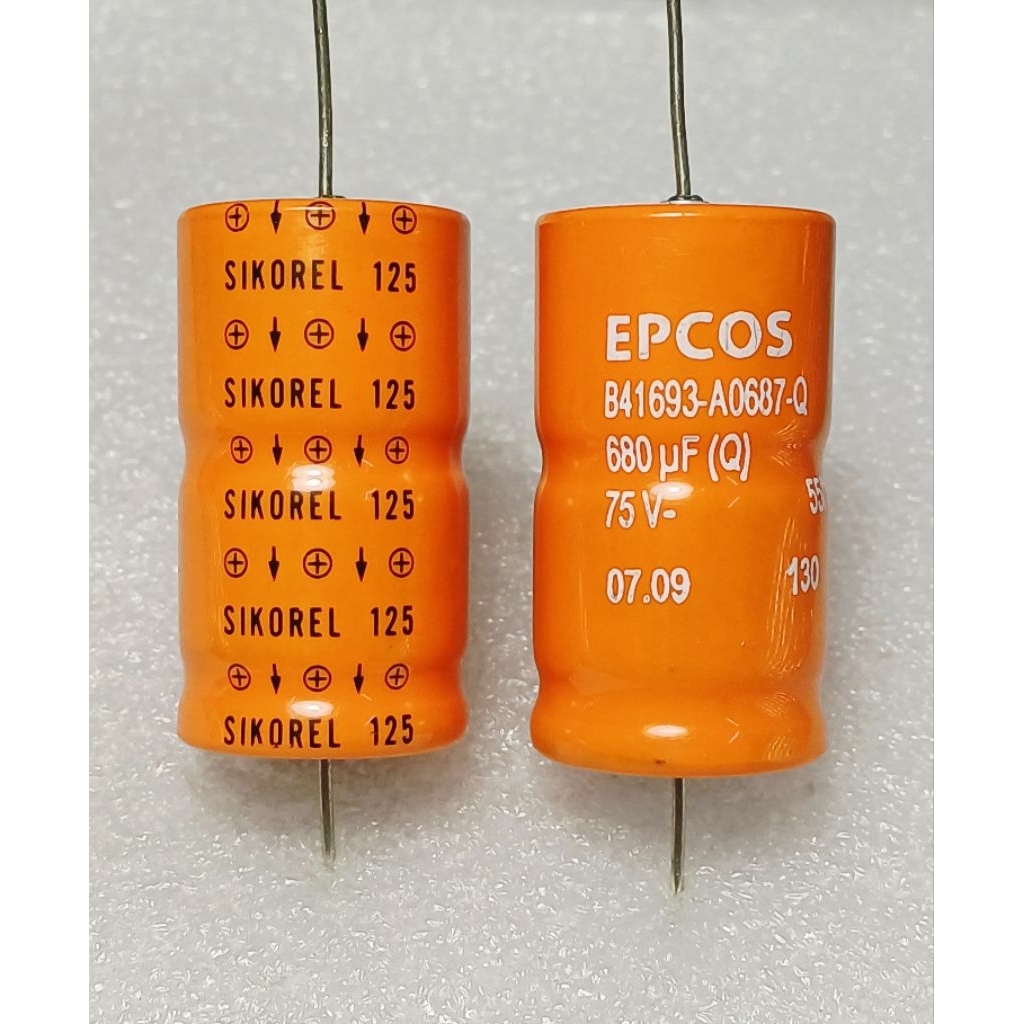Epcos Sikorel 680uf 75v 125° ( หางหนู ) capacitor ตัวเก็บประจุ คาปาซิเตอร์
