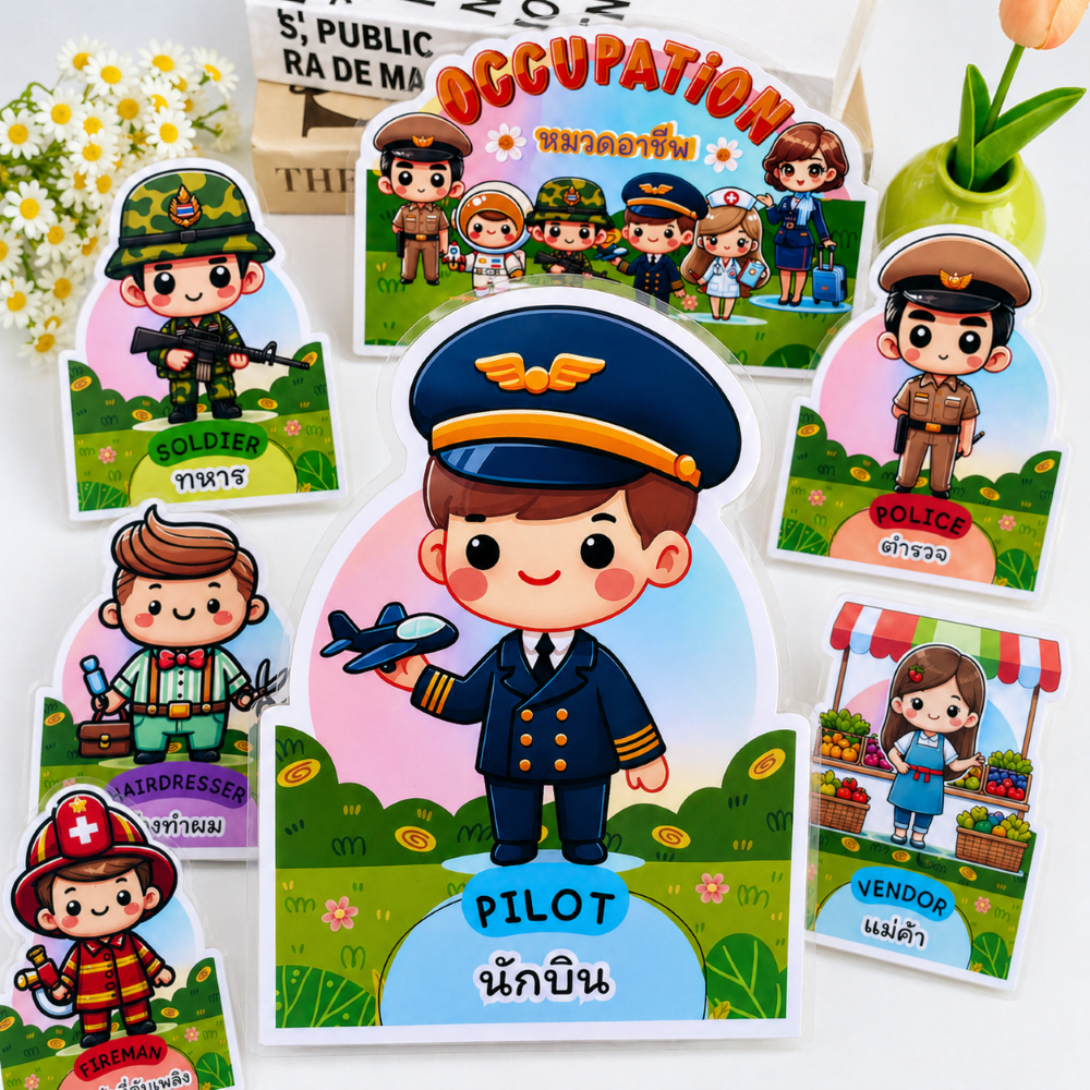 สื่อการสอน อาชีพต่างๆ 20 อาชีพ Ver.2