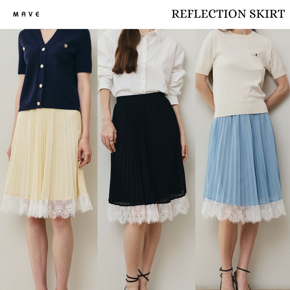 MAVE กระโปรง รุ่น Reflection สี VINTAGE BLUE,BUTTER,OREO