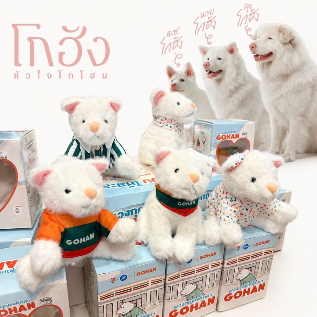 พร้อมส่ง พวงกุญแจน้องหมาโกฮัง Gohan มีให้สะสมทั้งหมด 6 แบบ แท้ 100% by gdh