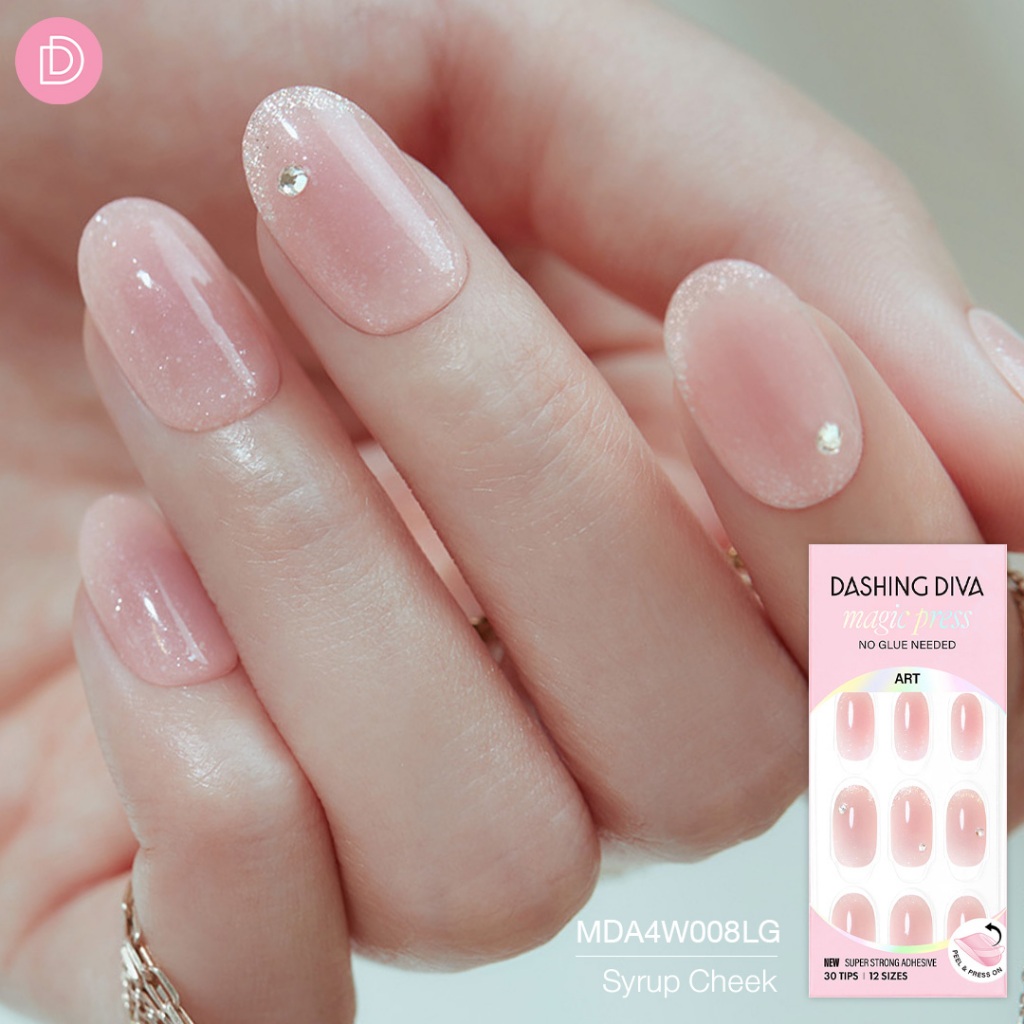Dashing Diva เล็บปลอม ทรงไข่ รุ่น MDR3P008OL-MDR4W008OL จำนวน 1 กล่องมี 30 เล็บ