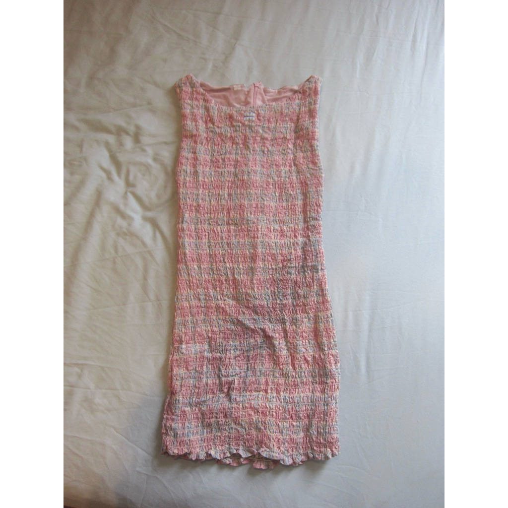ส่งต่อ HEARTEYES - SMOCK DRESS - BUBBLEGUM size : ML