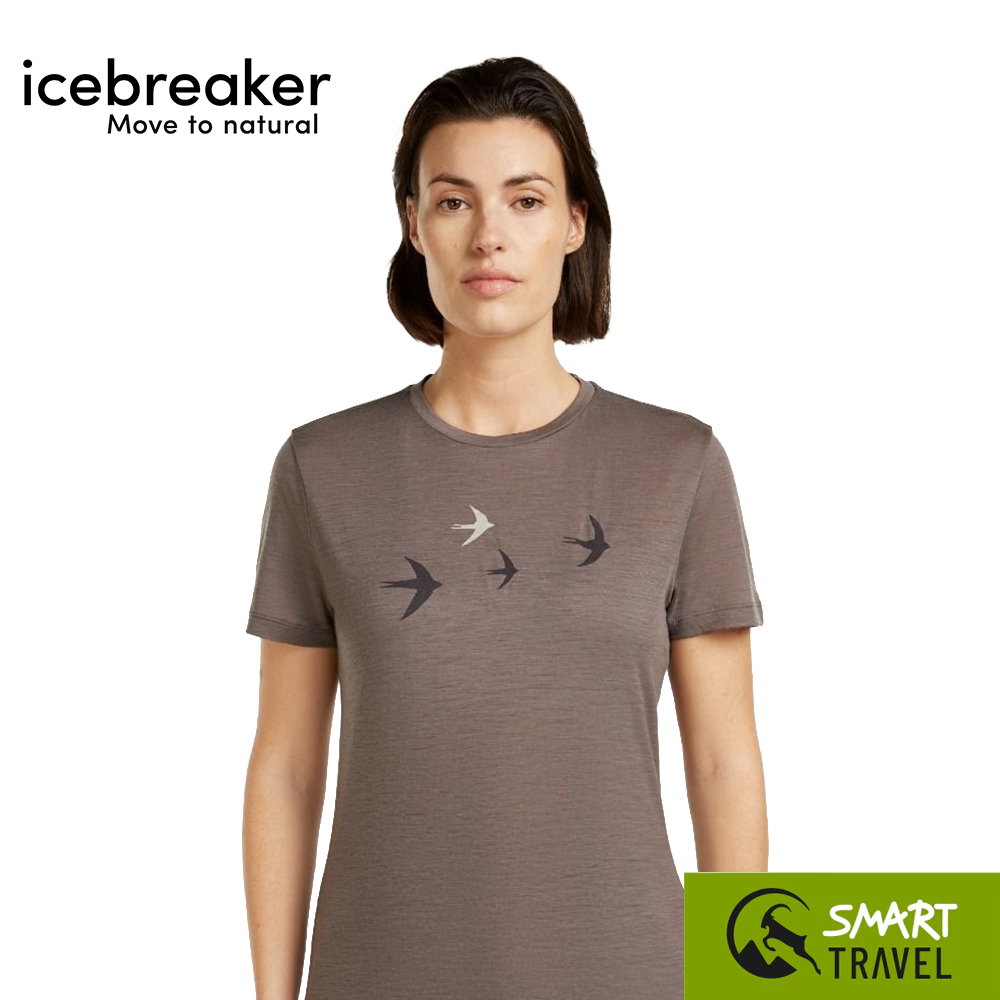 ICEBREAKER WOMEN'S MERINO 150 TECH LITE SHORT SLEEVE TEE BIRD TRANSIT - เสื้อยืดผู้หญิง