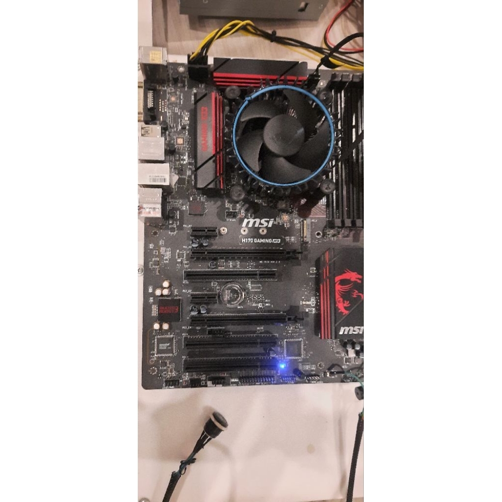 เมนบอร์ด+cpu  MSI h170 gaming+ i5 6400  gen6-7 งานช่างไฟเข้าเปิดไม่ติด