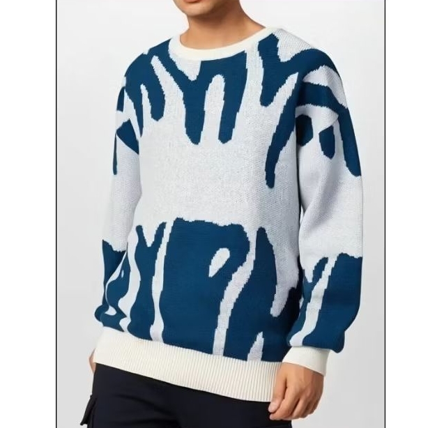 SHEIN MEN Manfinity Graphic Sweater Size Small แท้💯✅️