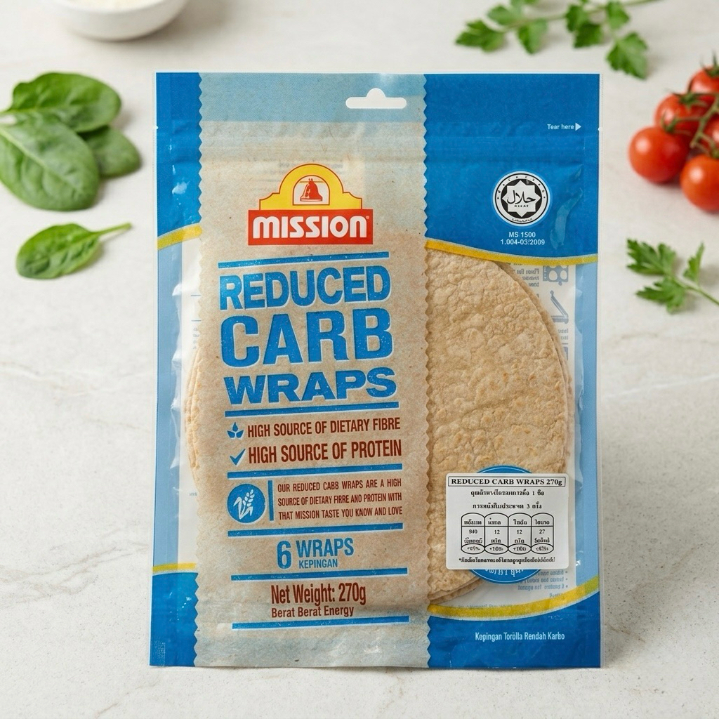 Mission wrap แผ่นแป้งตอติญ่า  แป้งแร็ป แผ่นแป้งสำเร็จรูป แป้งตอติญ่าสําเร็จรูป แป้งแรป