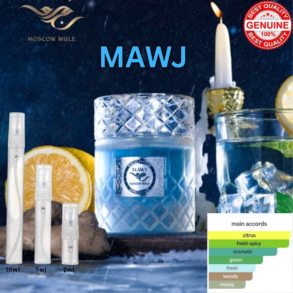 Mawj Moscow Mule น้ำหอมอาหรับแบ่งขายขนาดทดลอง 2/5/10ml. ของแท้100% พร้อมส่ง นำเข้าจาก U.A.E. จัดส่งด่วน by PARIS CORNER