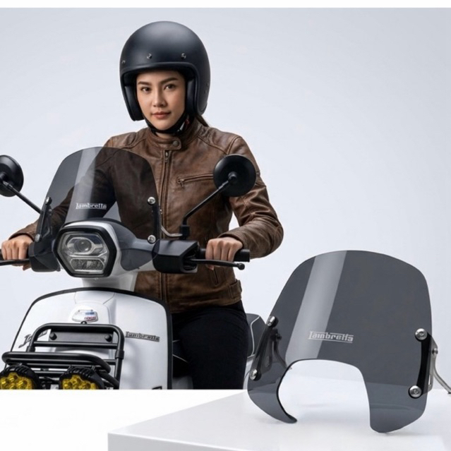 ชิวหน้า Lambretta J200 ทรงสปอร์ต แบนด์ ยักษ์ บังลม