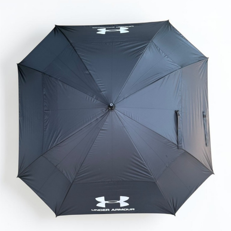 ร่มกอล์ฟ 2 ชั้น ทรงเหลี่ยม Square UA UV Black coated Golf Umbrella Double canopy