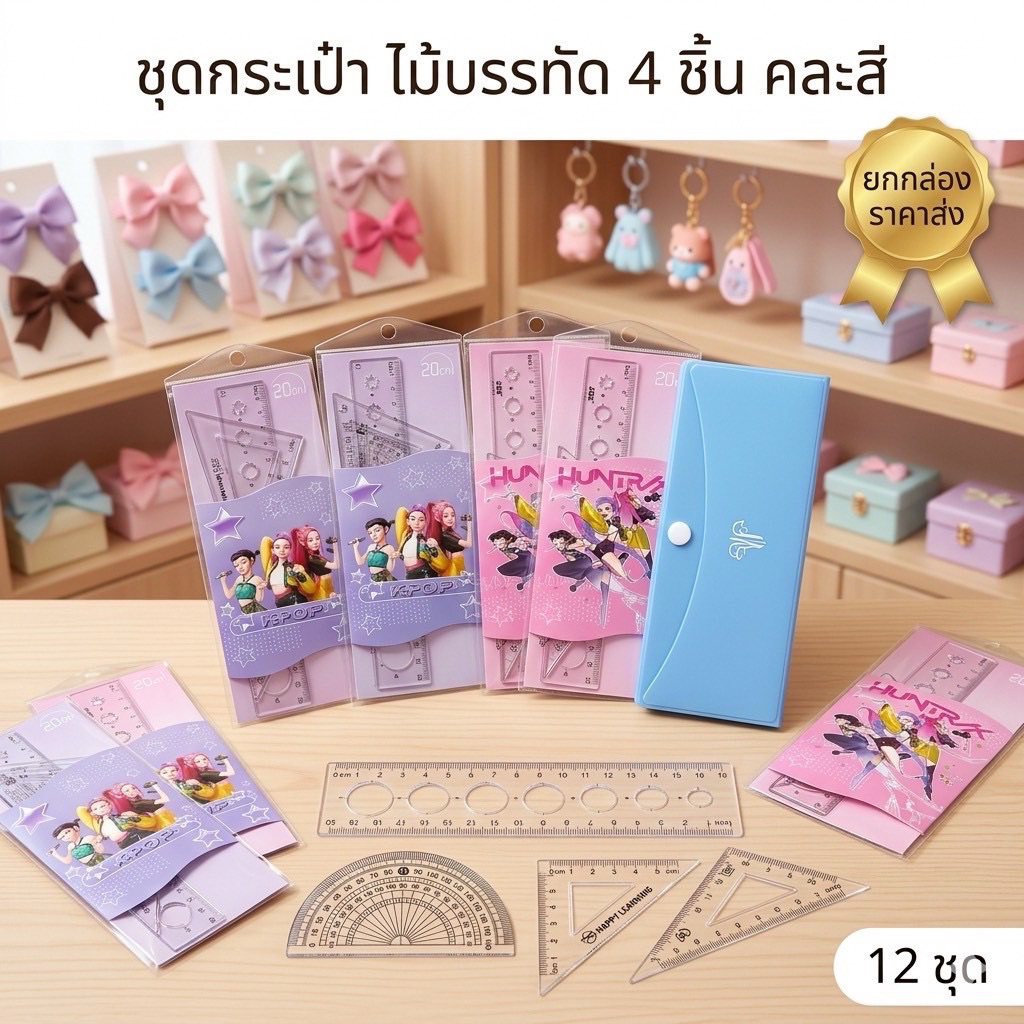 🌷ยกโหล🌷 ชุดเครื่องเขียน มีหลายแบบ หลายรายการ มีราคาส่ง