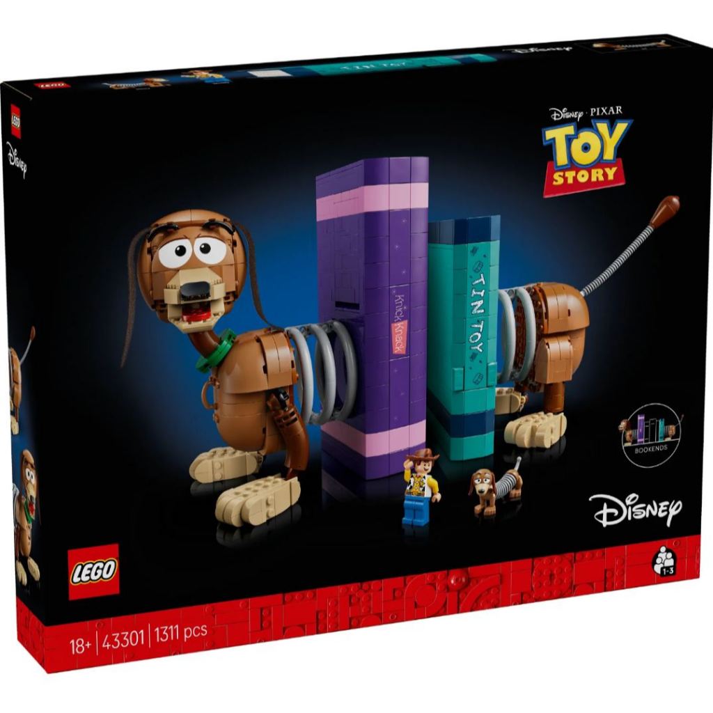 LEGO® | Disney and Pixar Toy Story Slinky Dog Bookends 43301
