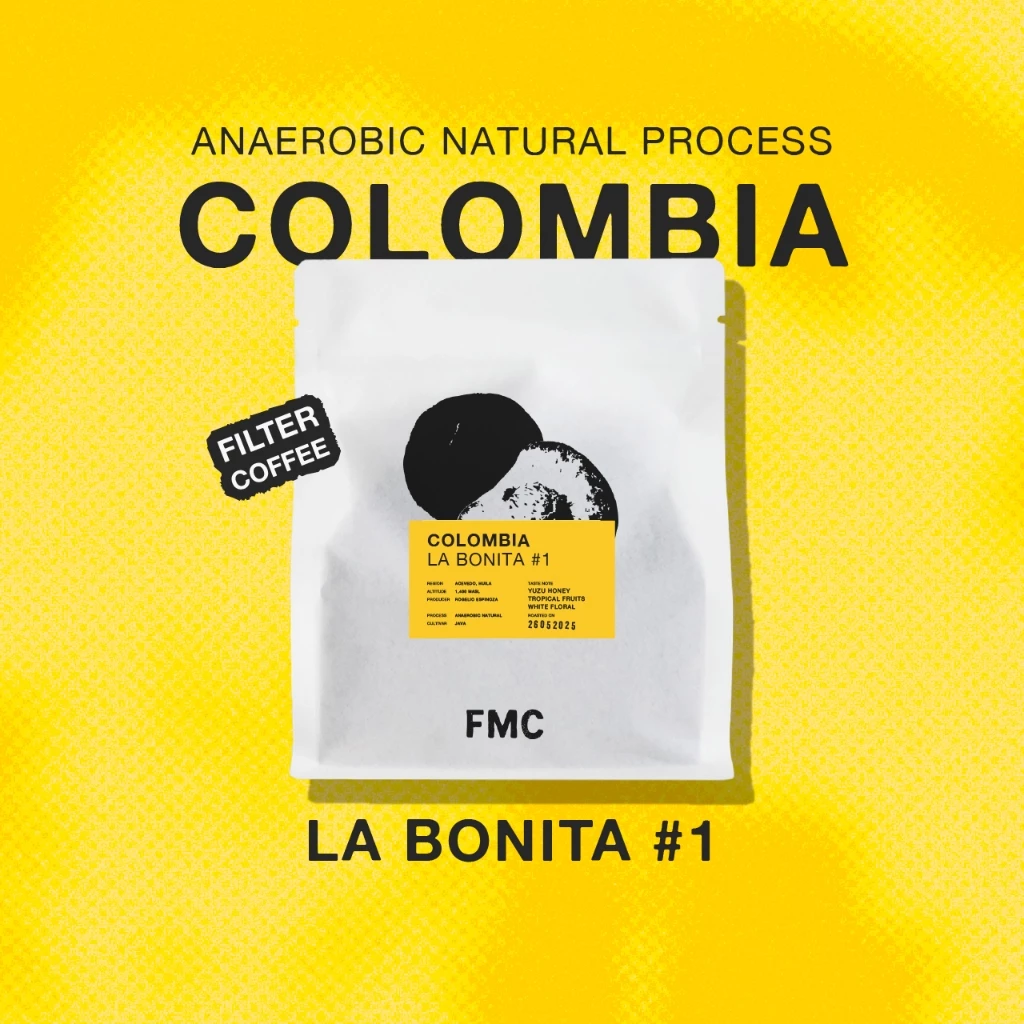 Feast Monday Coffee - เมล็ดกาแฟคั่วอ่อน Colombia La Bonita #1 (Light Roast) Anaerobic Natural