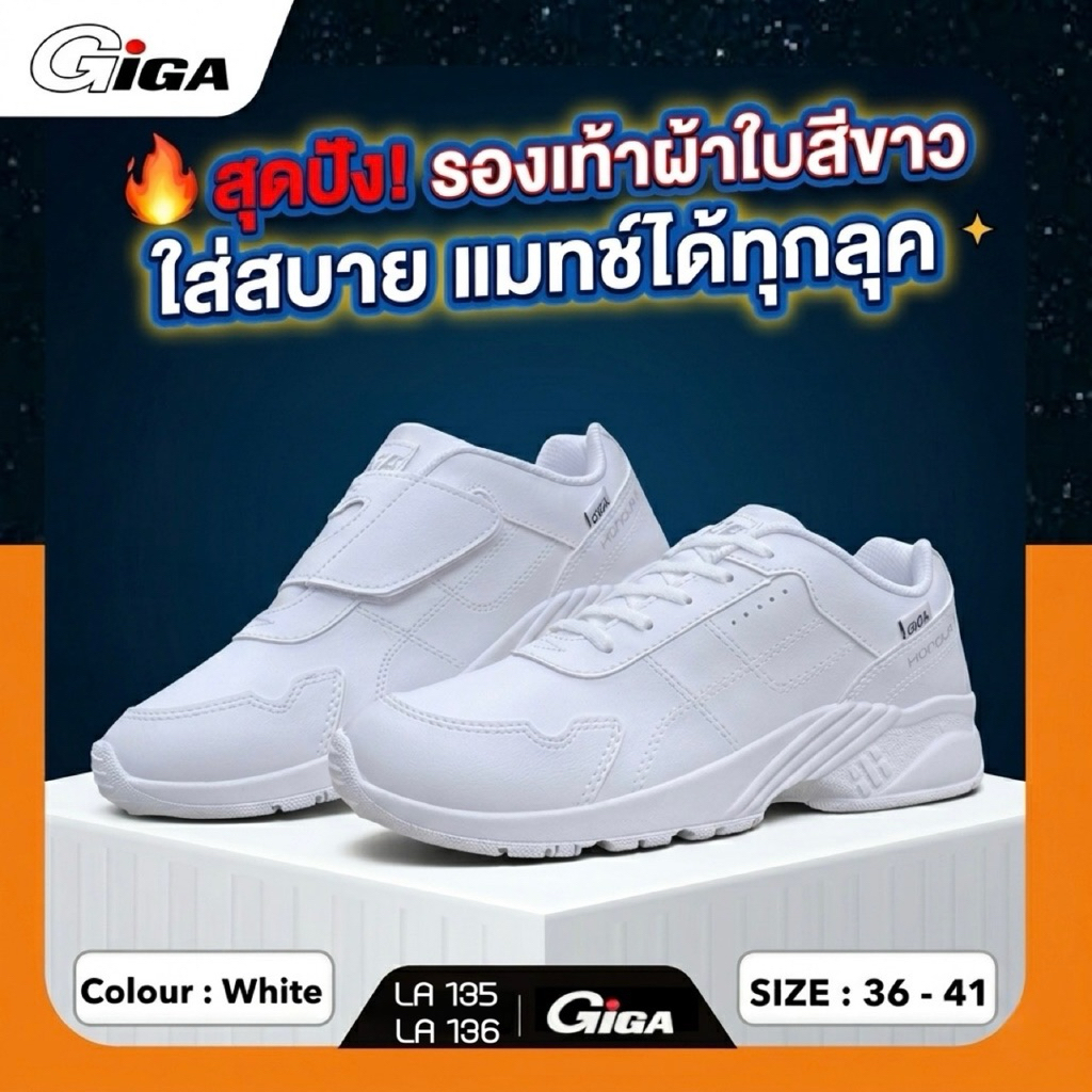 GiGA “Honour IV” รองเท้าสนีกเกอร์ รุ่น LA135/LA136