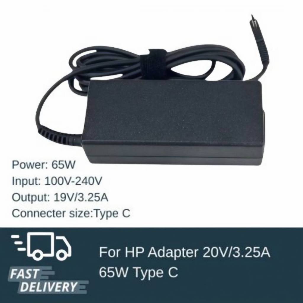 อแดปเตอร์ โน๊ตบุ๊ค 20V 3.25A 65W หัว TYPE C Compatible with EliteBook x360 735 G5, 745 G5, 755 G5 ปร
