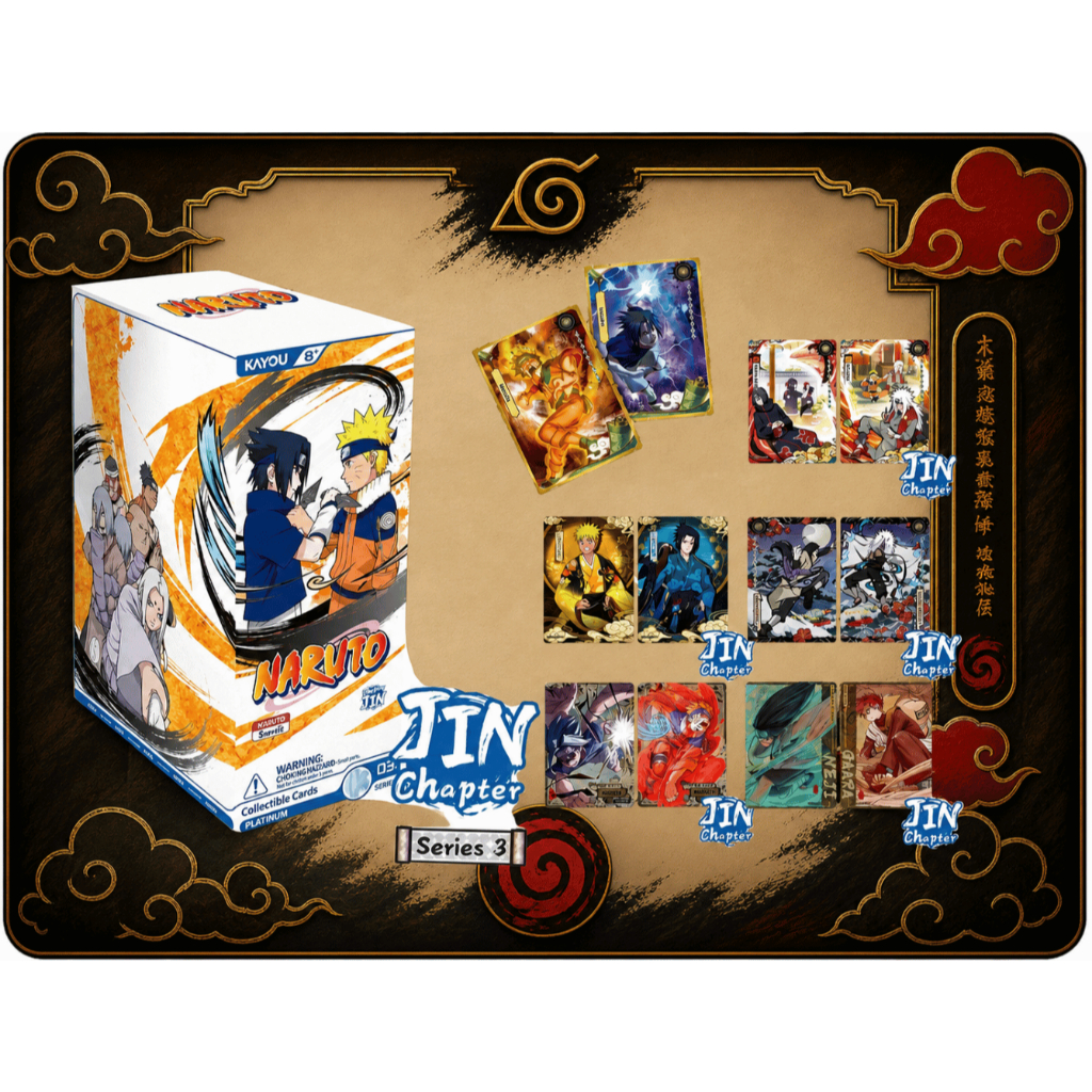 การ์ดสะสม KAYOU NARUTO Smriti - กล่อง Chapter Jin 3 Series พร้อมการ์ดโปรโมชั่น ซีลเดิมโรงงาน พร้อมส่งจากไทยของแท้100%
