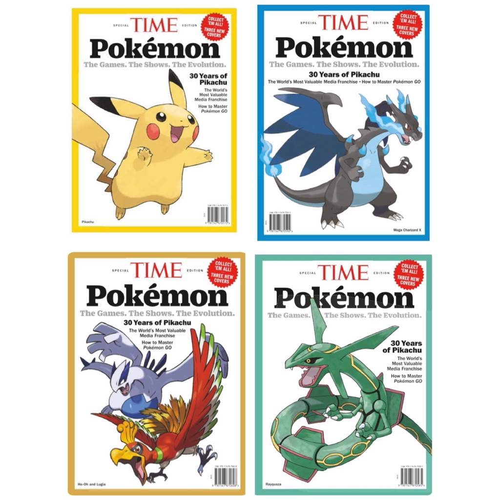 (มือ1 พร้อมส่งด่วน🇹🇭 ของแท้💯) หนังสือภาษาอังกฤษ 🇺🇸 TIME Special Edition: Pokémon, 30 Years of Pikachu Magazine
