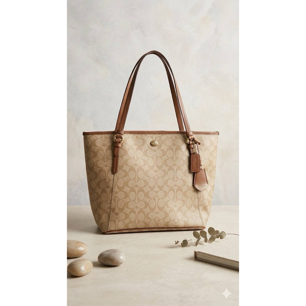 COACH SIGNATURE CITY TOTE แท้10000%