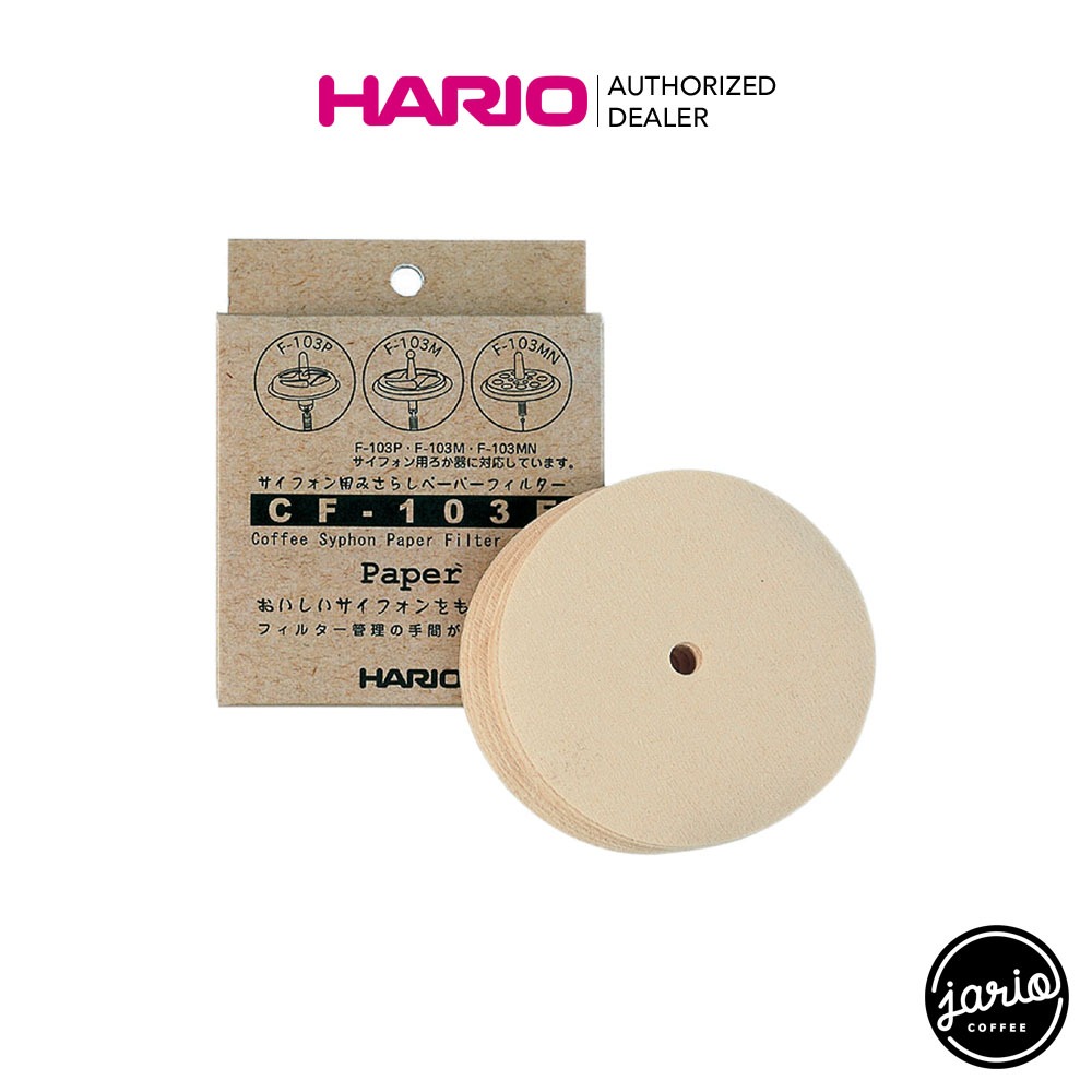 JARIO x HARIO กระดาษกรองกาแฟไซฟ่อน (แท้จากญี่ปุ่น) 100 แผ่น Coffee Syphon Paper Filter