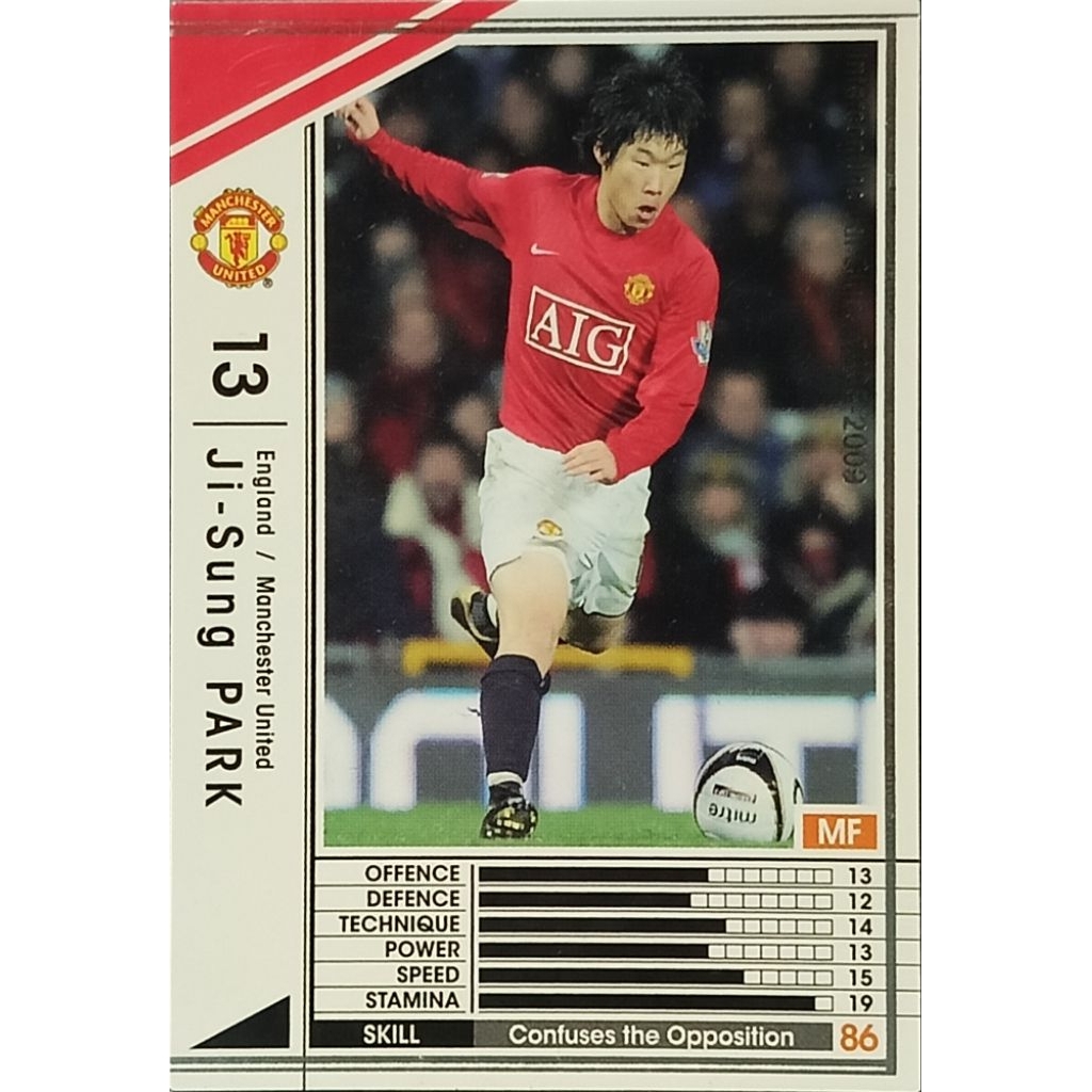 Football Panini WCCF 2008-09 Ji-Sung Park Manchester United Soccer Card