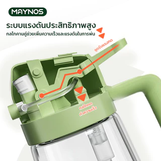 MAYNOS ขวดใส่น้ำมัน ฝาเปิด-ปิดอัตโนมัติ กันรั่วซึม ความจุ 500 มล. ป้องกันน้ำมันไหลย้อนและหยดเลอะเทอะ