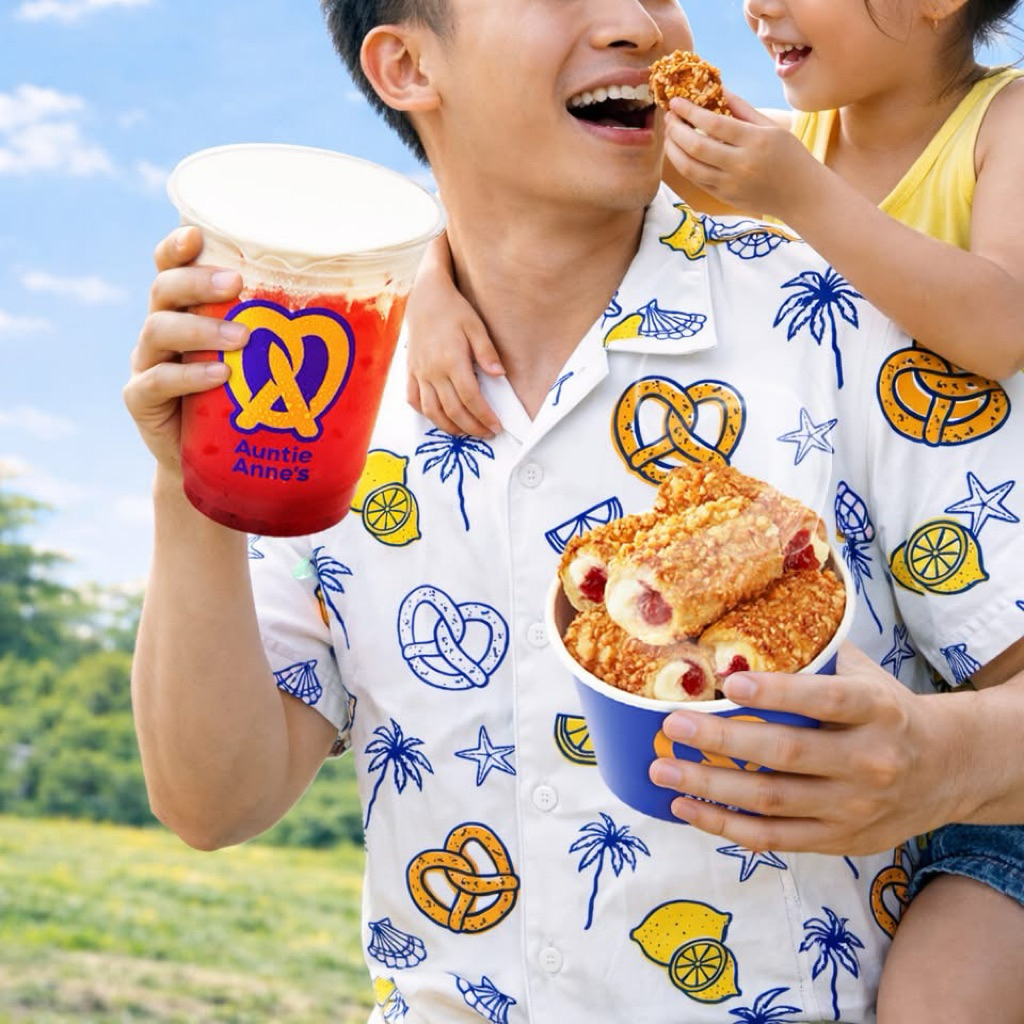 (พร้อมส่ง) ของแท้ 100% AUNTIE ANNE’S TWIST & FRESH HAWAII SHIRT LIMITED EDITION