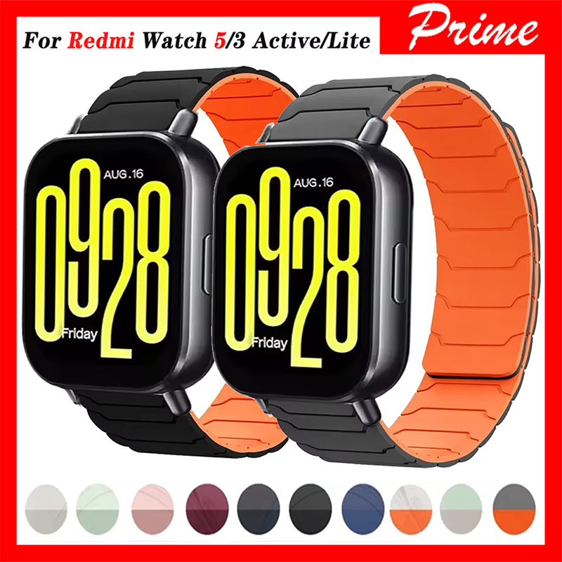 สายนาฬิกาแม่เหล็ก 22มม สำหรับ Redmi Watch 5Lite/5Active สายนาฬิกาซิลิโคนแฟชั่นสำหรับ Xiaomi Watch S5/S4 47มม/S3/S2/S1