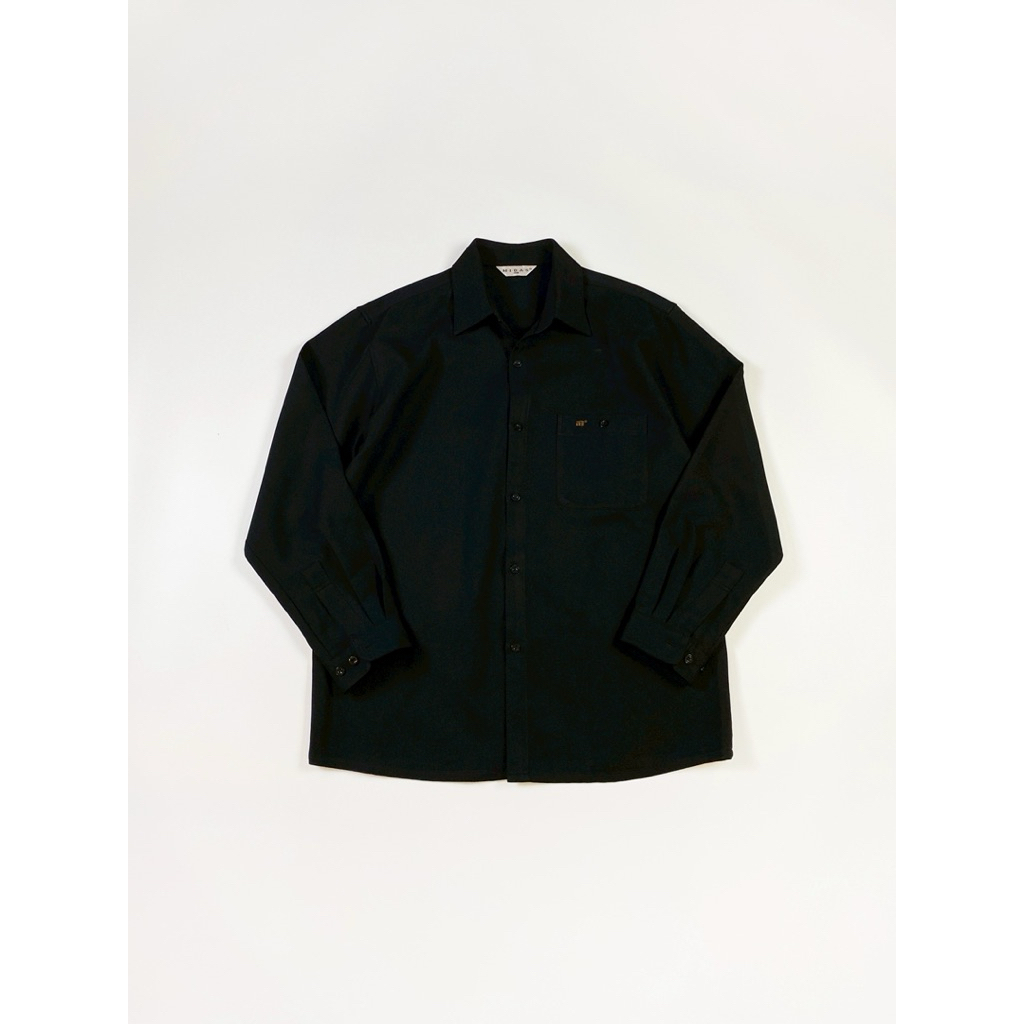 MIDAS ── polyester shirt , black