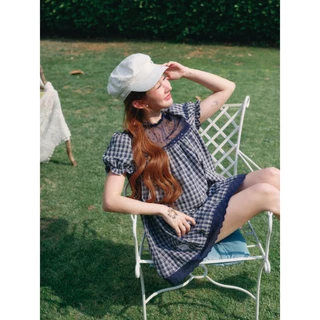 (พร้อมส่ง โค้ด 30% Max 1,000) STYLIST x Brinkkty -Blouses-Bella Lace-009 - เดรสลูกไม้แขนตุ๊กตา