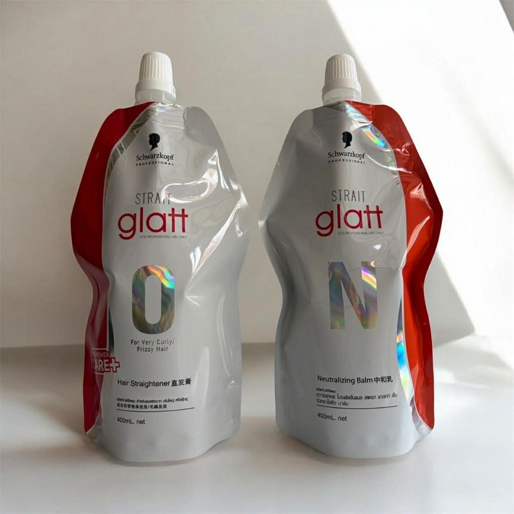 ผลิตภัณฑ์ครีมยืดผม สเตรท แกลทท์Schwarzkopf(glatt0)สำหรับผมหยิกมาก ผมเส้นใหญ่ หรือฟุ้งฟู เพื่อเส้นผมตรงได้นานวันนุ่มสลวย