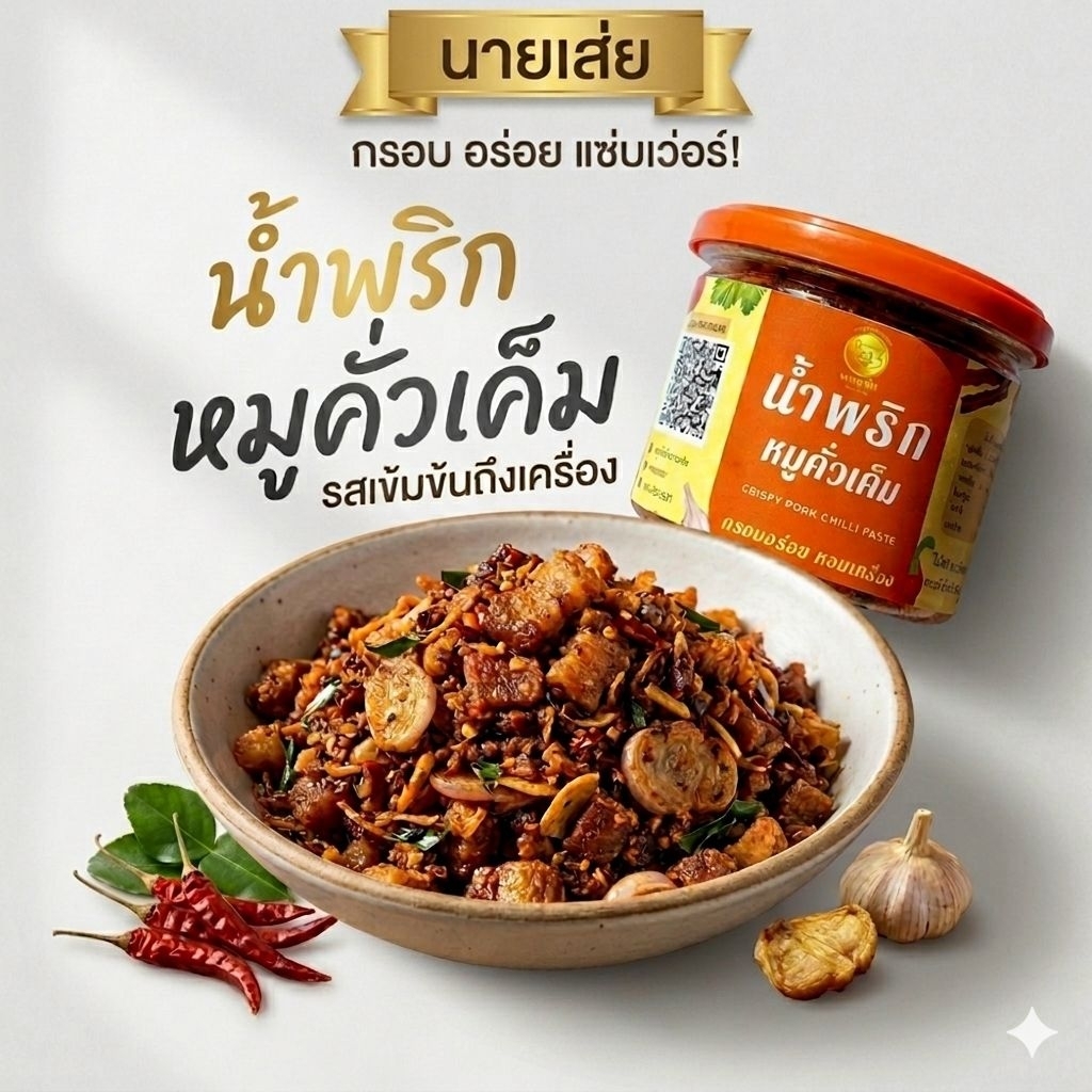 น้ำพริกหมูคั่วเค็มนายเส่ย