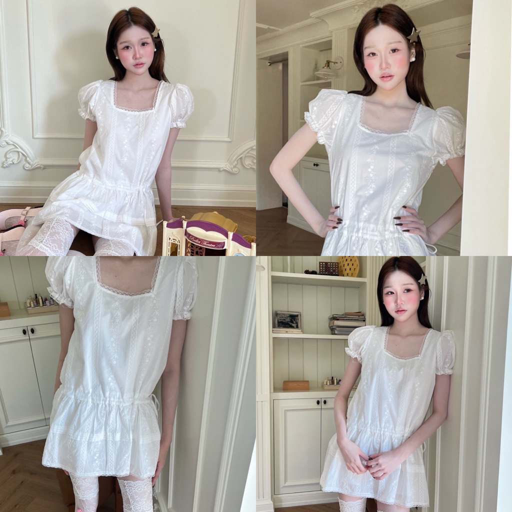 Cintage♡ CT2184 มินิเดรสแขนจั้มdollar11 💕
