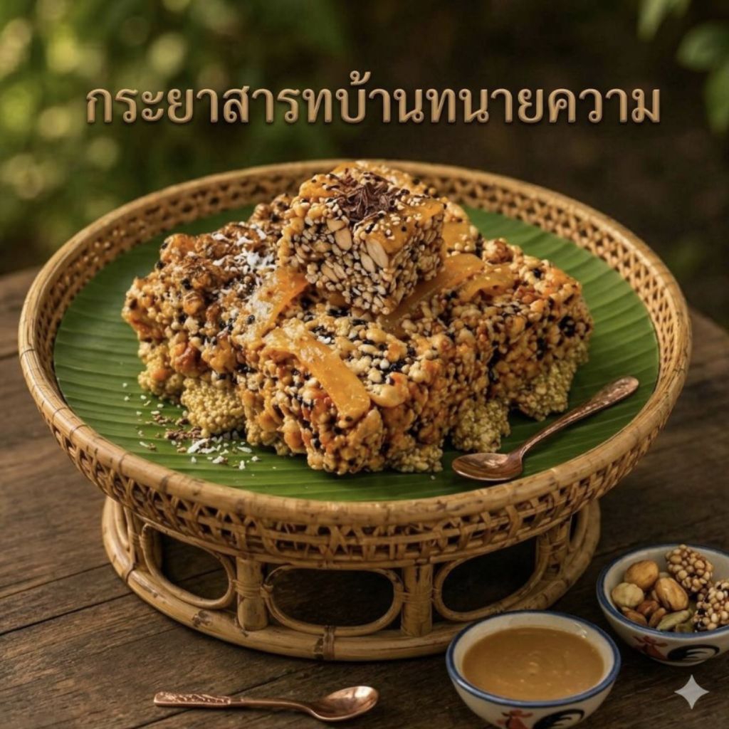 กระยาสารทเกรดพรีเมี่ยมสูตรชาววังจากน้ำตาลมะพร้าว(250 g.-1 kg.)