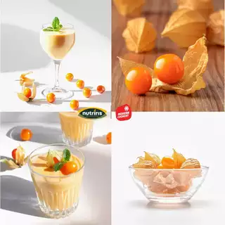 เคพกูสเบอร์รี่ ออร์แกนิค พร้อมทาน 220 กรัม Exp.5/2027 โกลเด้นเบอร์รี่ อบแห้ง อร่อย (Organic Golden berry) NUTRIRIS Brand