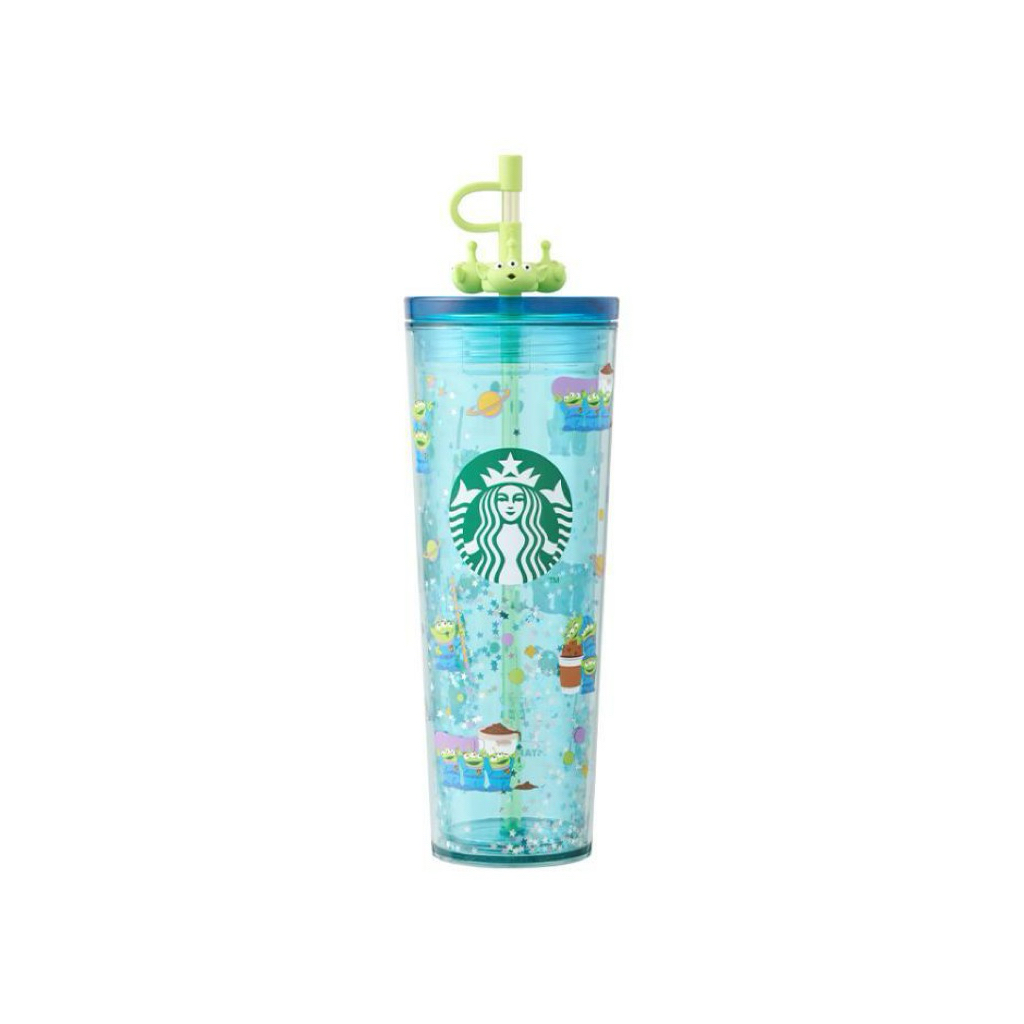พร้อมส่งในไทย แก้ว Starbucks x Toy Story 5 น้องgreenman สุดน่ารัก ที่ปิดหลอดหมุนได้