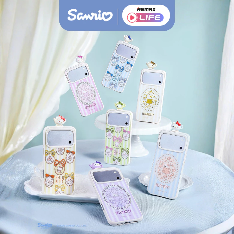กล่องสุ่ม Sanrio Phone Case Hello Kitty Tea Party Series เคส IP 17 Pro Max thumbnail 3