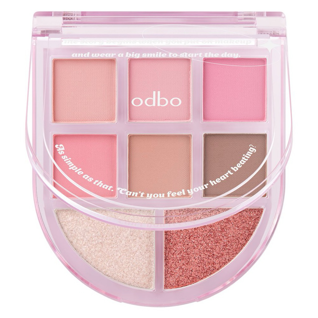 OD2023 อายแชโดว์รุ่นหน้าต่าง พาเลท พกพาง่ายติดทน odbo ของแท้