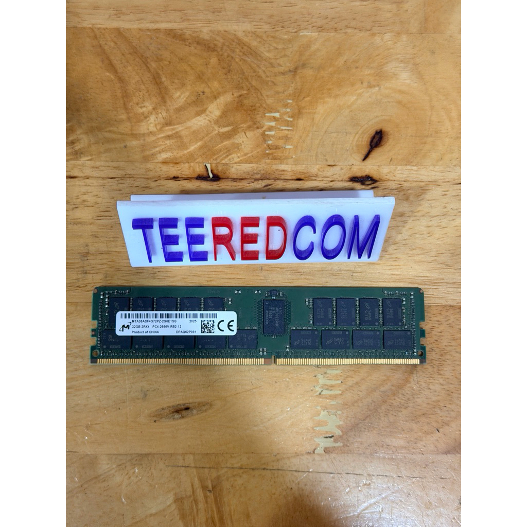 Ram ecc ddr4 Mirron 32Gb 2666mhz 2RX4 RDIMM มือสอง สำหรับ Server/Workstation