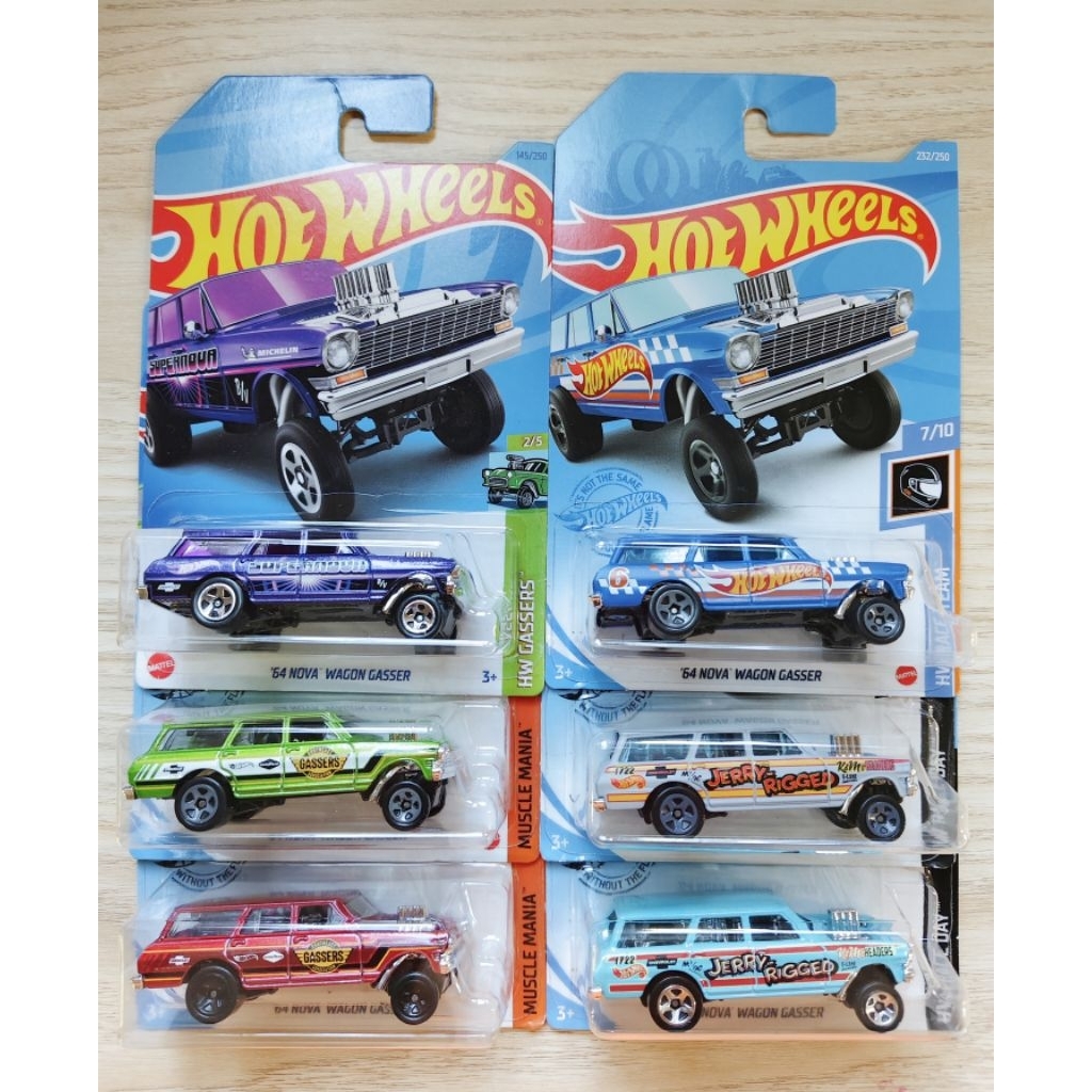 hotwheels ฮอทวีล 64 nova wagon  1:64