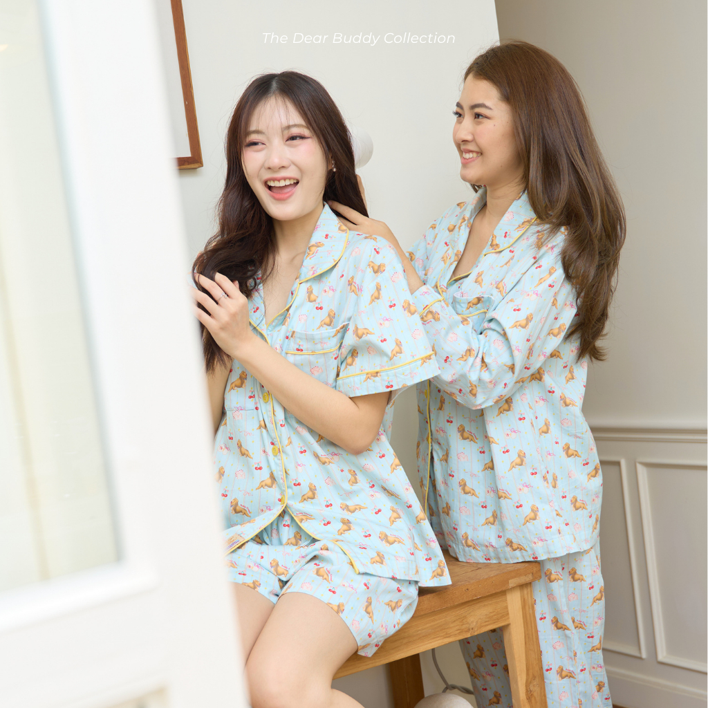 ชุดนอน Buddy Knappy - Dear Buddy Collection สี Dear Blue