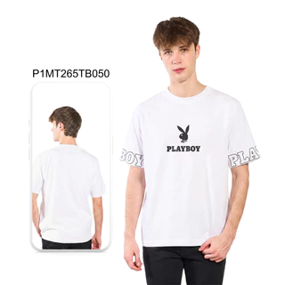 PLAYBOY 05PB เสื้อยืด เสื้อผ้าผู้ชาย/เสื้อ/เสื้อยืดสีขาว รุ่น P1MT265TB049 P1MT265TB050 P1MT265TB062