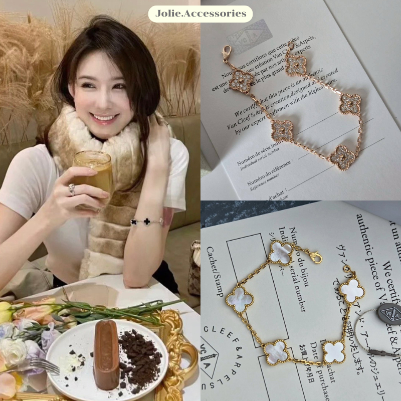 (VC01) สร้อยข้อมือ วีซีเอ งานสวย ลูกคุณหนูน่ารักสุดๆ มีปั๊มตัวแบรนด์